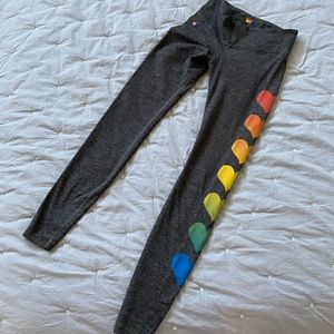 Aviator Nation full length Heart Leggings